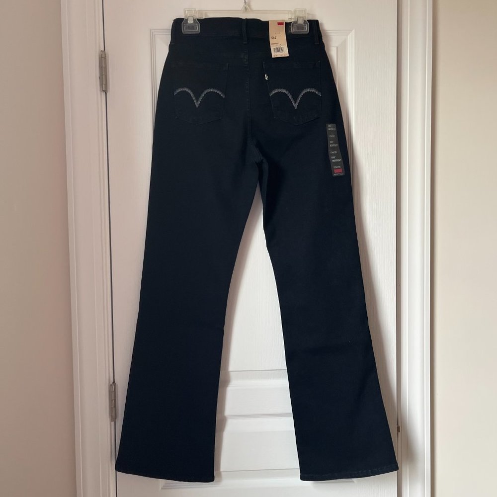 New Women's Levi's Perfectly Slimming Bootcut Jeans Black 10M/30 - Picture 3 of 4